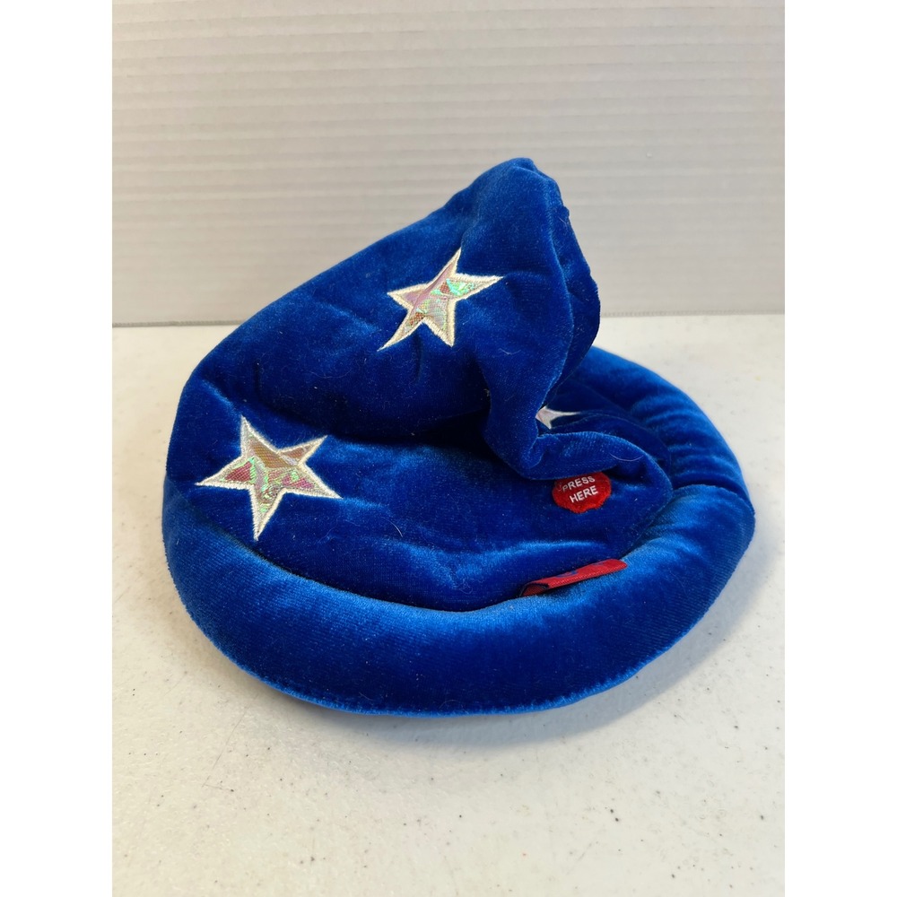 Build A Bear Disney Parks Sorcerer Mickey Light Up Wizard Hat Blue Velvet 3796